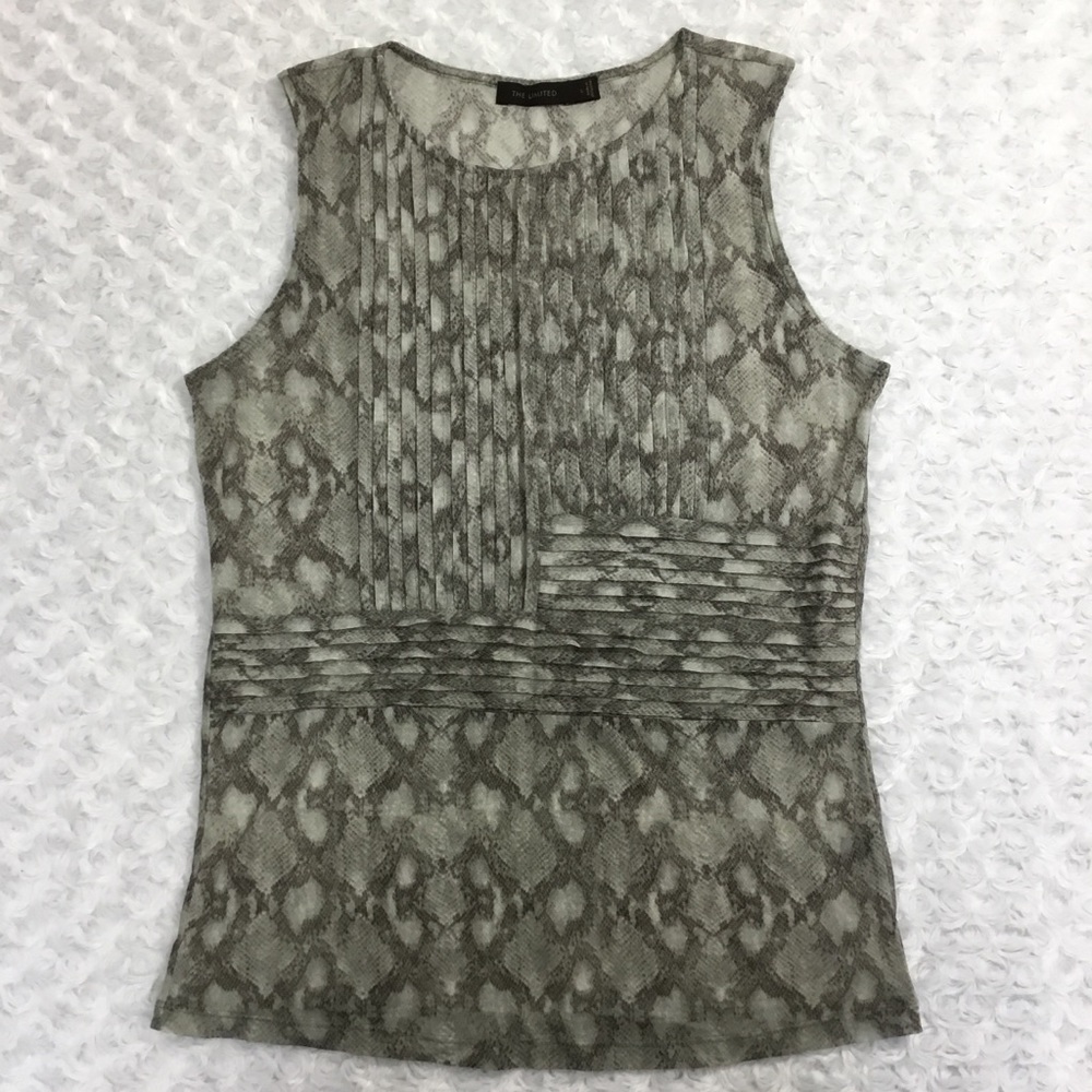 The Limited Animal Print Sleeveless Top L